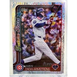 2025 Topps Series 1 Pete Crow‑Armstrong Cubs Future Stars Holo Foil #290